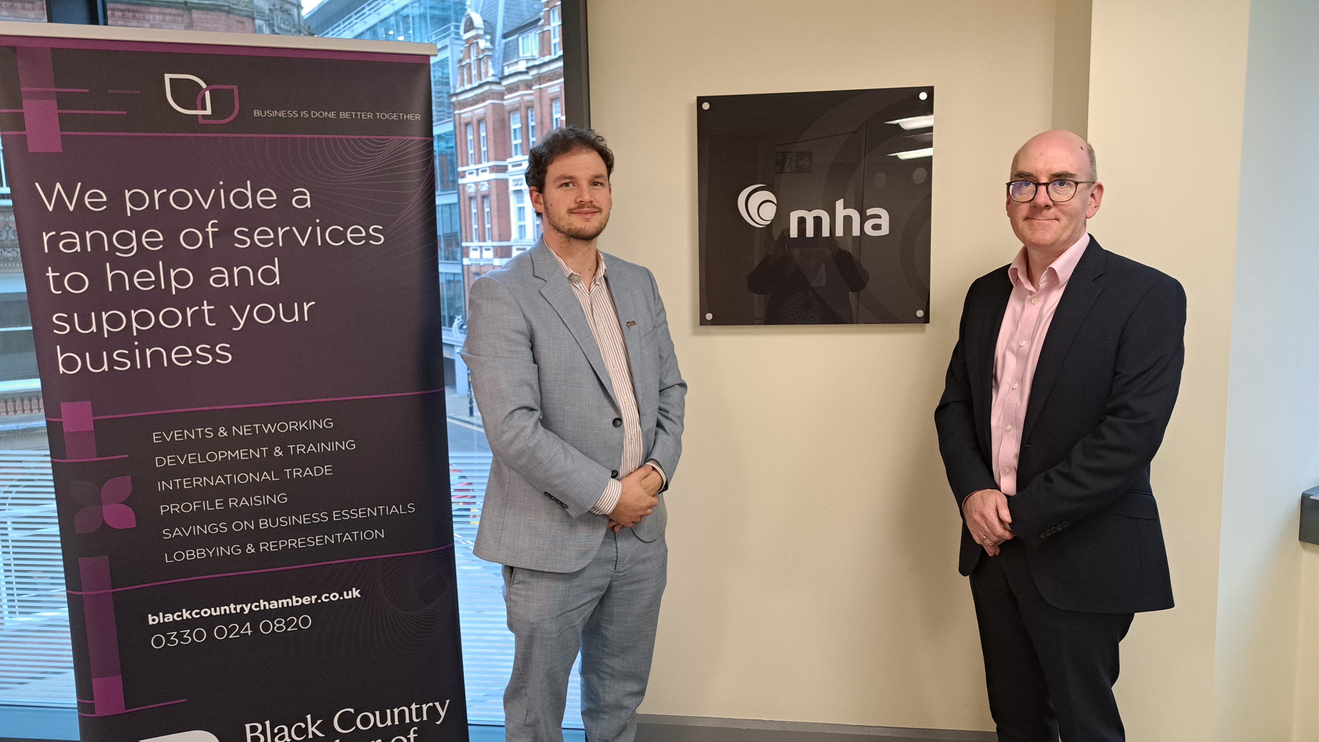 Richard Hobbs (Chamber) and Chris Barlow (MHA)
